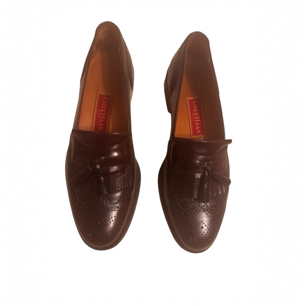 Vintage Cole Haan Men's Dark Brown Tassel Loafers